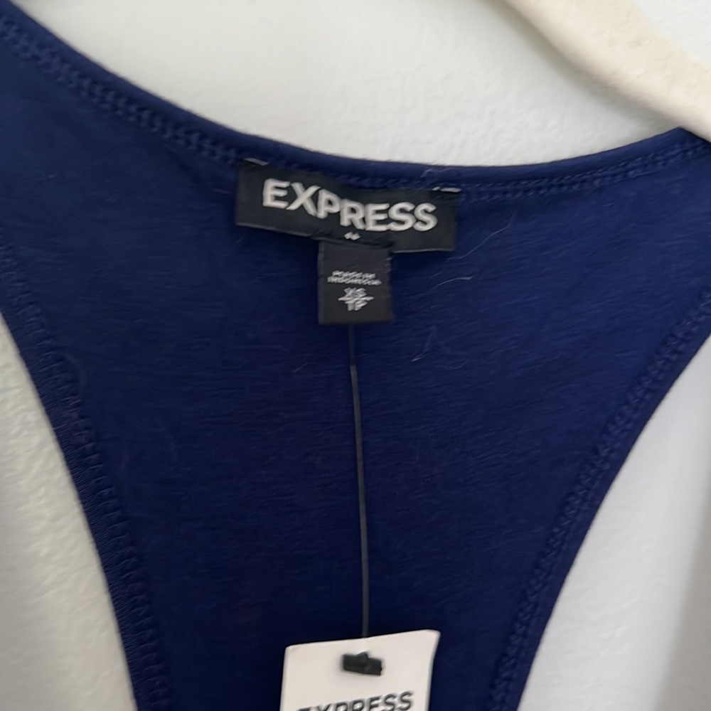 Express Racerback Navy Dress - Picture 3 of 5